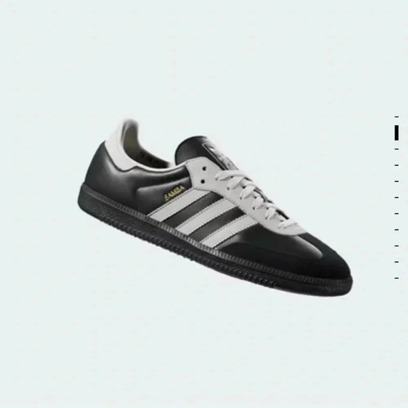 New Adidas Samba OG Shoes Sneakers Black Suede White Leather 75th Womens 7 - Picture 13 of 16